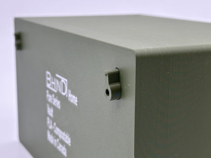 BHIND Vault integrated keyhole mounting slots
