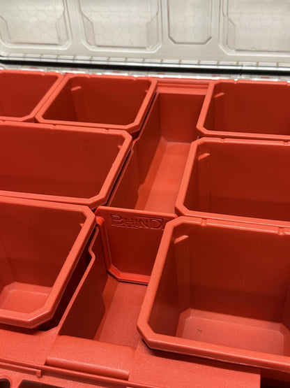 BHIND Center Bin Divider creating organized compartments