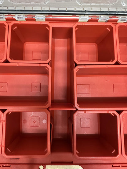 Milwaukee PACKOUT organizer with BHIND center dividers