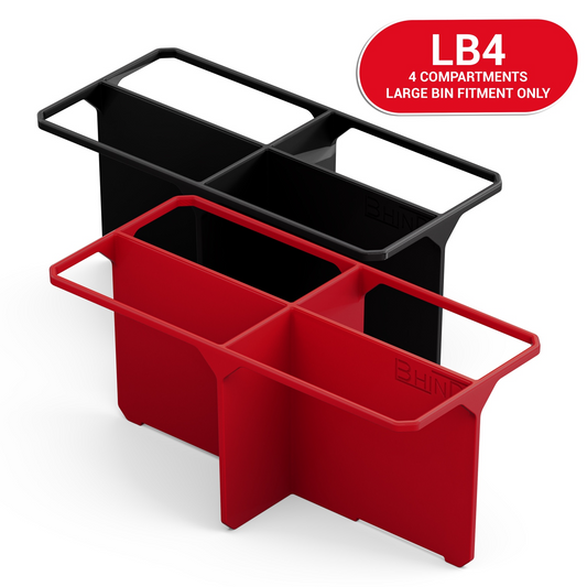 BHIND LB4 four-compartment PACKOUT large bin divider