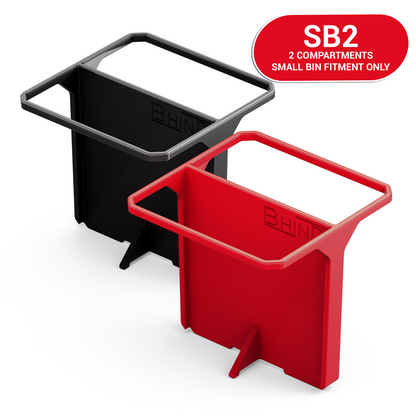 BHIND SB2 two-compartment small bin divider for Milwaukee PACKOUT 48-22-8430 and 48-22-8435