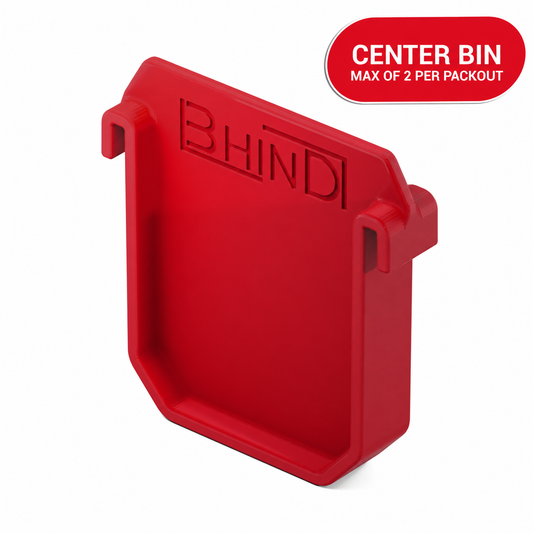 Red Center Bin divider for Milwaukee PACKOUT